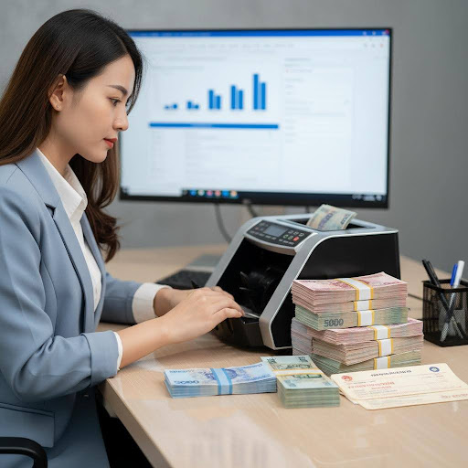 Việc sử dụng công nghệ giúp thủ quỹ thực hiện các giao dịch thu chi hàng ngày một cách chính xác và hiệu quả.